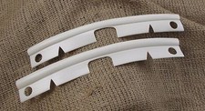 VW Early Bay Camper combi Front Bumper Join Strip Pair 68-72 New Off white bus