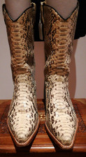 Women western Marlboro  original python   boots