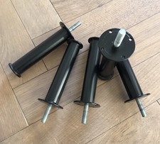 Black Round Metal Sofa Furniture Couch Sofa Bed Lounge Legs