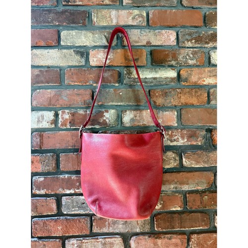Vintage coach red - red, leather