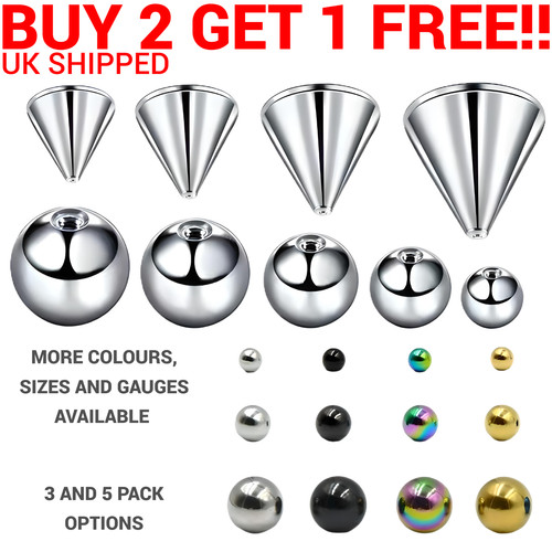 Replacement ball cone labret - ball,