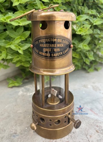 Brass minor oil lamp - oil, antique