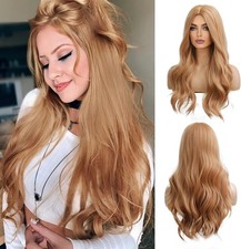 Long Wavy Blonde Wig for Women