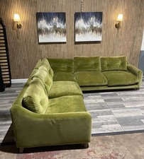 Loaf Slim Jim Extra Large Corner Sofa In Olive Green Clever Clever