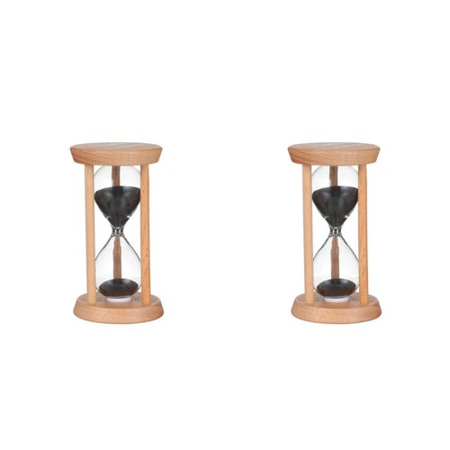 2pcs wooden sand - wooden, timer