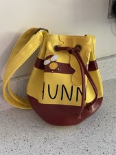 Disney Loungfly Leather Bag Pooh Bears Hunni Duffle Bag Yellow