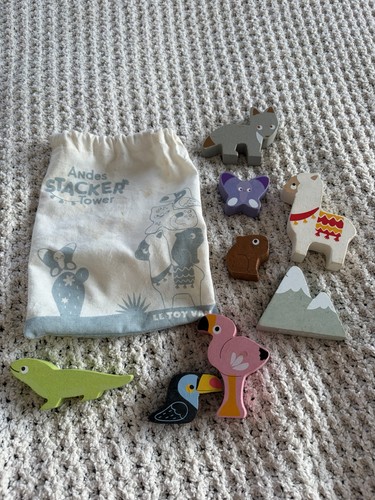 Toy van wooden animals and - wooden,