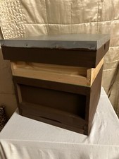 National Beehive with Frames with Wired Foundation,  inc Brood Box +Super CEDAR.