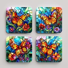 Set of 4 Coasters - Stain