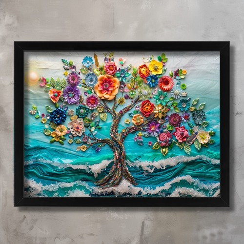 Floral tree life - floral,