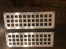 2 Reclaimed Stainless Steel Vents Grids 13cm x 7.7cm more available