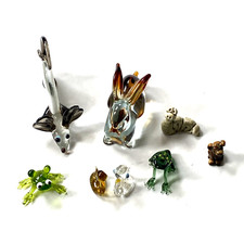 Murano Style Art Glass Miniature Animals