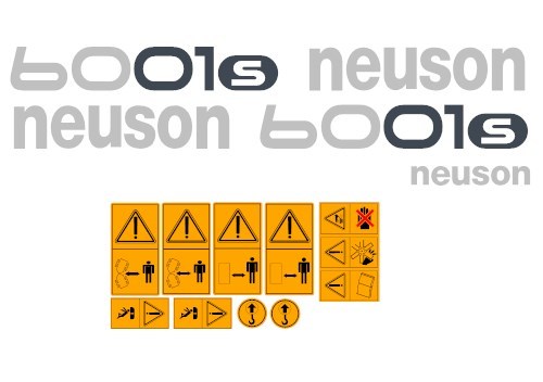 Neuson 6001 dumper decals - neuson,