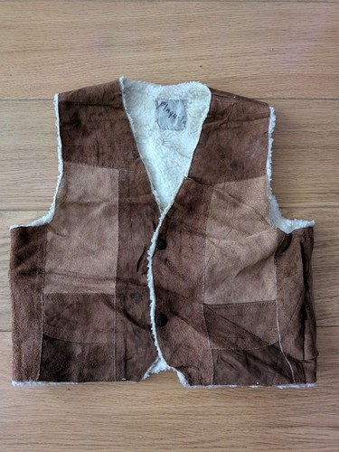 Vintage brown suede - vintage,
