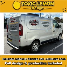 Vauxhall Vivaro Custom Vehicle Graphics Decals -  Sign Writing - Lettering PRINT