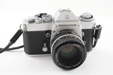 Nikkormat EL SLR 35mm Film Camera Working w/ Nikon Nikkor 50mm F/1.8 Lens