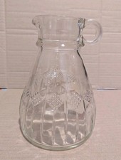 Vintage Queen Elizabeth II 1953 Coronation  Glass Jug Pitcher