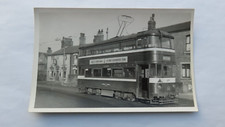 Postcard Size Photo Leeds Tram