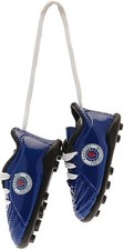 GLASGOW RANGERS FC CAR MIRROR MINI BOOTS WINDOW HANGING HANG UP ACCESSORIES GIFT