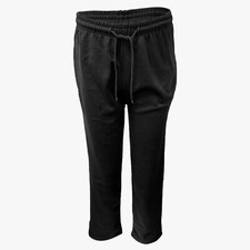 Mens fleece joggers open - fleece, hem
