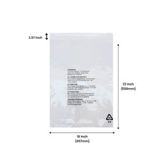 Garment Polybag Packaging Clear Plastic Opp Poly Bag with Suffocation Warning