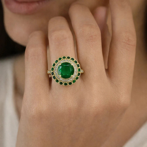 Round cut green - 2.50,