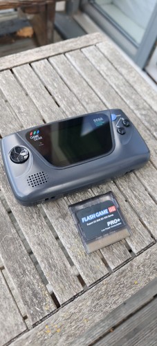 Sega game gear console - gear,