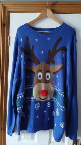 George men blue reindeer - george,
