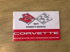 NOS OEM 1971 Corvette Owner's