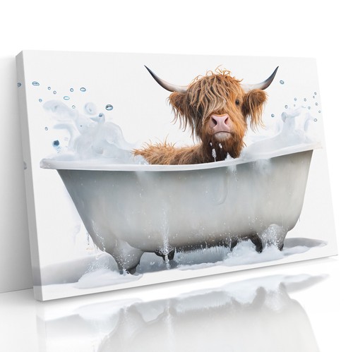 Highland cow bath funny - highland,