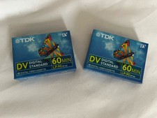 2x TDK Mini DV Digital Standard 60 Min Cassette Tapes – Brand New & Sealed