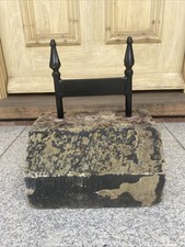 Architectural Antique Salvage Iron Boot Scraper Shoe Scraper in Sandstone 