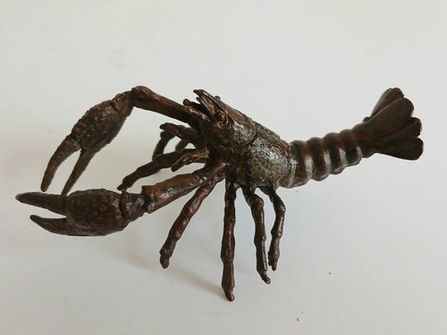 Bronze lobster sculpture - lobster,