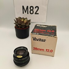 Vivitar 28mm f/2.0 MC Close Focus, Wide Angle Lens, Pentax K Mount. Boxed refB.O