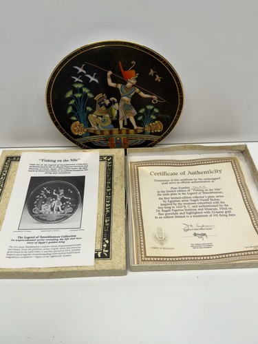 Tutankhamun collectors plate - tutankhamun,