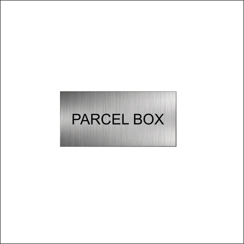 Parcel box sign aluminium - sign, –