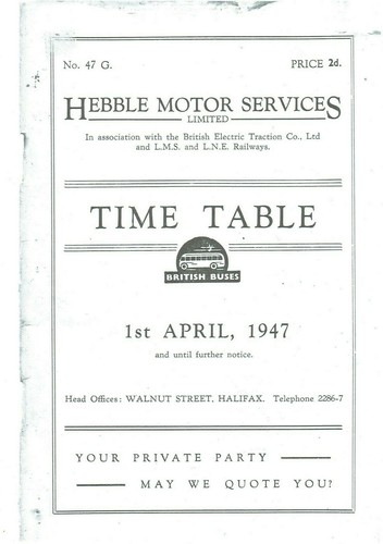 Hebble motor services bus - hebble,