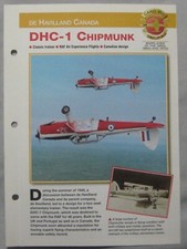 Aircraft of the World Card 150 , Group 4 - De Havilland Canada DHC-1 Chipmunk