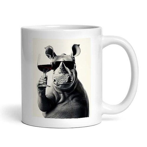 Rhino with red - rhino,
