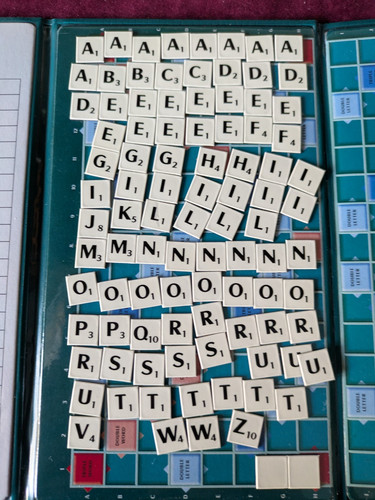 Magnetic travel scrabble - travel,