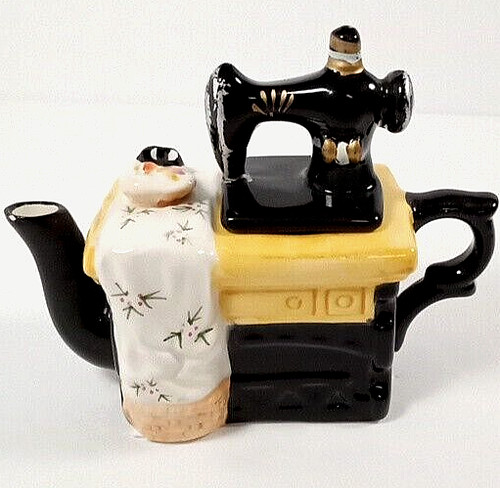 Teapot antique style - teapot, sewing