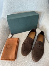 Edward Green Ventnor Brown Suede Penny Loafers Shoes UK 9 EU 43 £1,290 Mr Porter