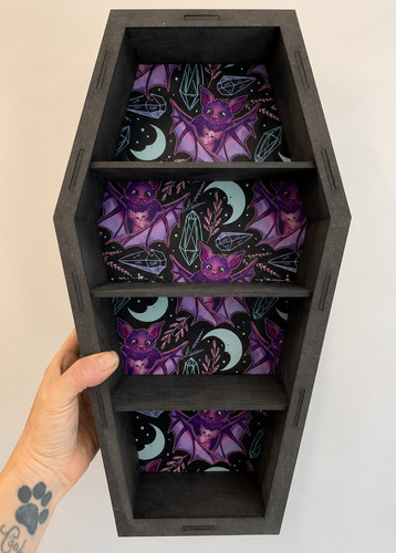 Coffin shelving gothic - coffin,