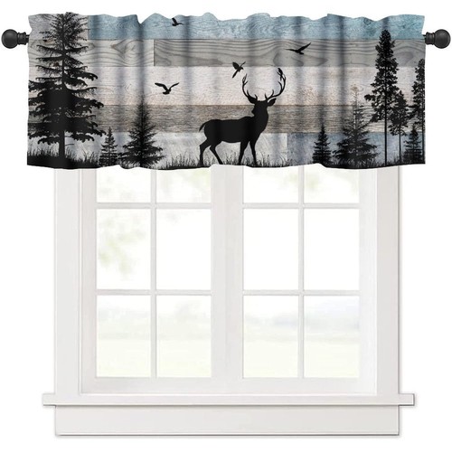 Rustic deer valance retro - deer,