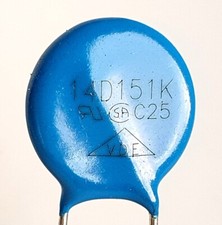 14D151K METAL OXIDE VARISTOR_150V breakover for 120V equip 14D-151K-ref:b399