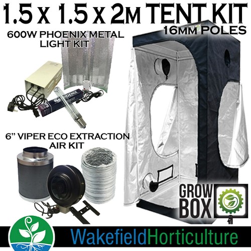 Grow box tent kit 16mm - box, 1.5m