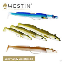Westin Sandy Andy Weedless Jig Lures - Bass Wrasse Pollock Sandeel Sea Fishing