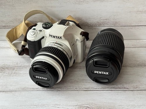 Pentax film camera - camera, white