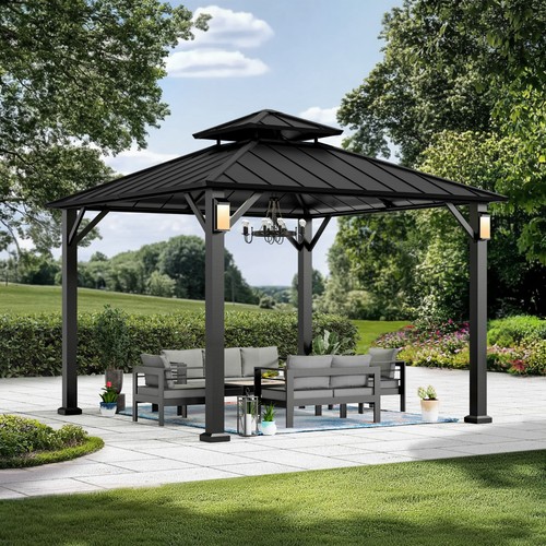 3x3m outdoor metal hardtop - outdoor,