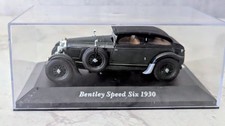 Bentley Speed Six 1930 Model Diecast Car Black Display Case 
